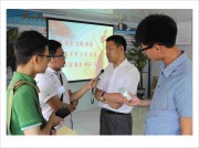 2014年7月15日，长春市建委宣传部践行核心价值观走基层活动组来到我院亚泰院区建设工地，新闻媒体就我院一期迁建工程的建设管理情况采访了我院党委书记黄河。